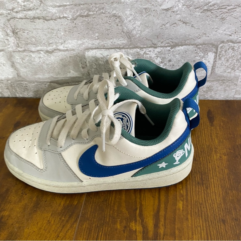 Nike Court borough low recraft sail court blue bicoastal size 5Y